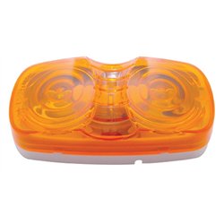 UP30005-Tiger Eye Light (Clearance/Marker) With White Base - Amber Lens