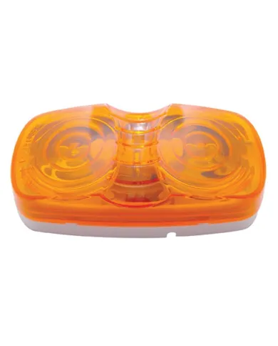 UP30005-Tiger Eye Light (Clearance/Marker) With White Base - Amber Lens