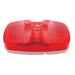 UP30008-Tiger Eye Light (Clearance/Marker) With White Base - Red Lens