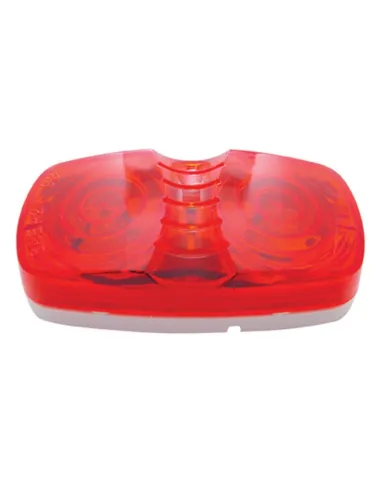 UP30008-Tiger Eye Light (Clearance/Marker) With White Base - Red Lens