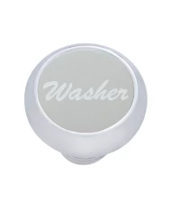 (CARD) CHROME DELUXE DASH KNOB W/ ALUMINUM "WASHER" STICKER - SILVER (CARD) CHROME DELUXE DASH KNOB W/ ALUMINUM "WASHER" STICKER - SILVER