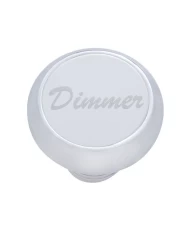 (CARD) CHROME DELUXE DASH KNOB W/ STAINLESS STEEL "DIMMER" PLAQUE (CARD) CHROME DELUXE DASH KNOB W/ STAINLESS STEEL "DIMMER" PLAQUE