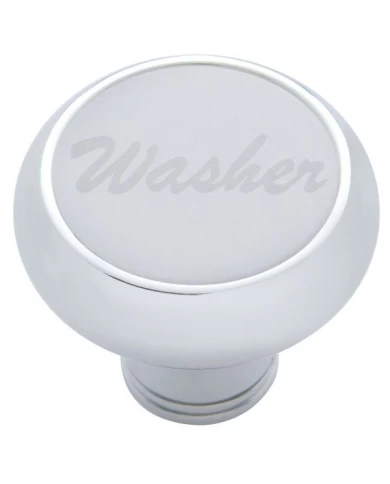 (CARD) CHROME DELUXE DASH KNOB W/ STAINLESS STEEL "WASHER" PLAQUE (CARD) CHROME DELUXE DASH KNOB W/ STAINLESS STEEL "WASHER" PLAQUE