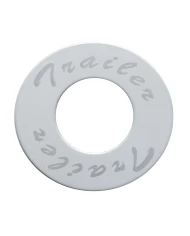 (CARD) STAINLESS STEEL PLAQUE FOR DELUXE AIR KNOB W/ DIAMOND CUTOUT - TRAILER
