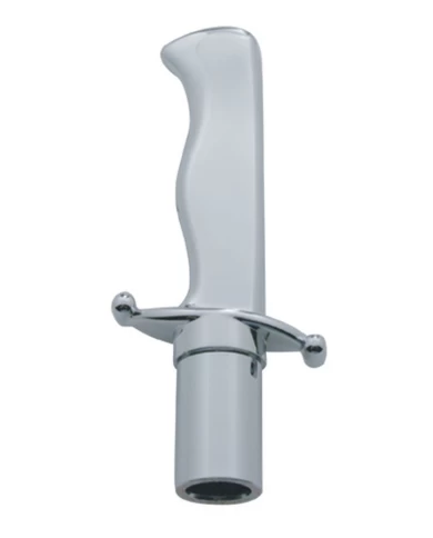 (CARD) ALUMINUM CHROME DAGGER AIR VALVE KNOB (CARD) ALUMINUM CHROME DAGGER AIR VALVE KNOB