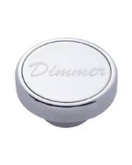 (CARD) CHROME DASH KNOB W/ STAINLESS STEEL "DIMMER" PLAQUE (CARD) CHROME DASH KNOB W/ STAINLESS STEEL "DIMMER" PLAQUE