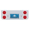 UP30210-Chrome Rear Center Panel With Four 4" Lights & Stainless Bezels