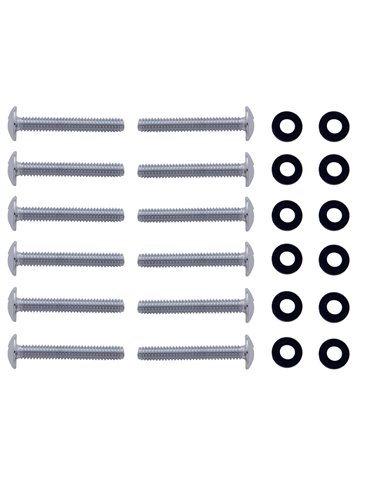 (12/CARD) CHROME STAINLESS STEEL PETERBILT SHIFT PLATE SCREW (12/CARD) CHROME STAINLESS STEEL PETERBILT SHIFT PLATE SCREW
