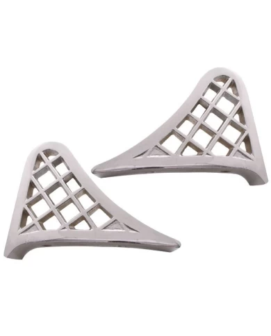 (2/BOX) CHROME ALUMINUM CAST PETERBILT FENDER STEPS (2/BOX) CHROME ALUMINUM CAST PETERBILT FENDER STEPS