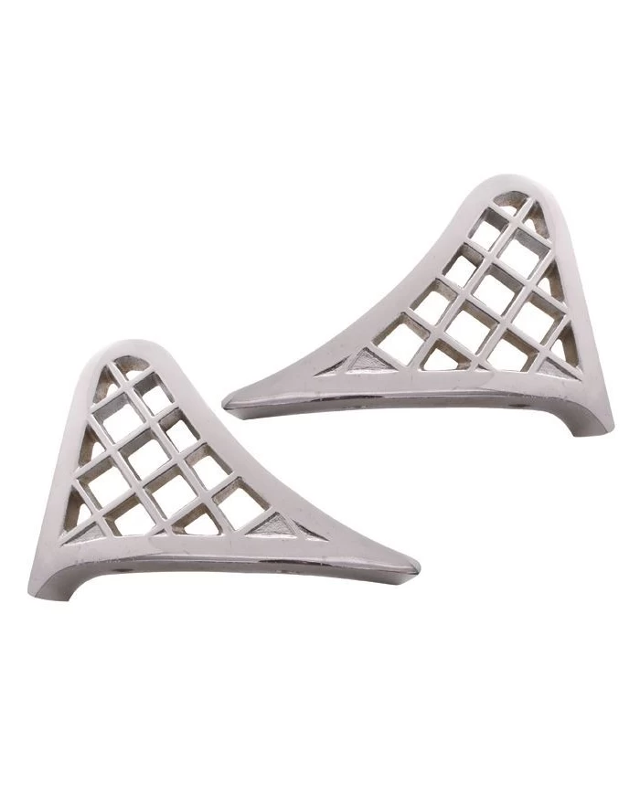 (2/BOX) CHROME ALUMINUM CAST PETERBILT FENDER STEPS