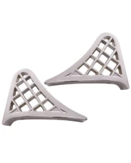 (2/BOX) CHROME ALUMINUM CAST PETERBILT FENDER STEPS