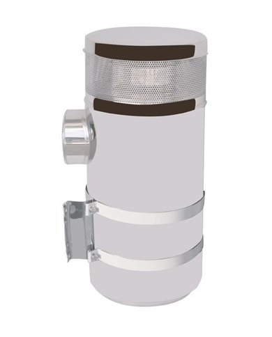 (BOX) STAINLESS STEEL PETERBILT 15" AIR CLEANER COMPLETE KIT (BOX) STAINLESS STEEL PETERBILT 15" AIR CLEANER COMPLETE KIT