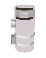 (BOX) STAINLESS STEEL PETERBILT 15" AIR CLEANER COMPLETE KIT