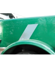 (CARD) STAINLESS 2007+ PETERBILT 389 HOOD EMBLEM STRIP ACCENT