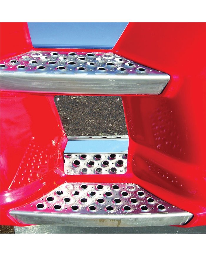 (BOX) STAINLESS 2007+ KENWORTH T660, T680, T700 BACK LOWER STEP KICK PLATE