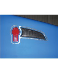 (CARD) STAINLESS 2008+ KENWORTH T660/T370 AIR INTAKE LOGO TRIM