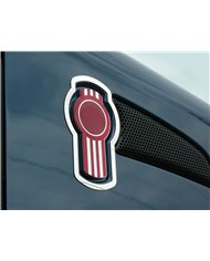 (CARD) STAINLESS 2007+ KENWORTH T660/T370 HOOD LOGO TRIM