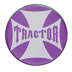 UP23222-2P-"Tractor" Maltese Cross Air Valve Knob Candy Color Sticker - Candy Purple
