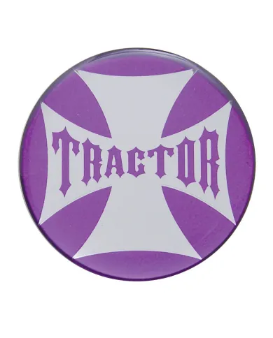 UP23222-2P-"Tractor" Maltese Cross Air Valve Knob Candy Color Sticker - Candy Purple