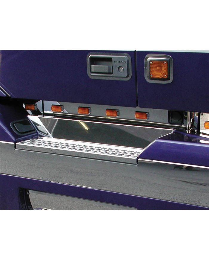 (BOX) STAINLESS 2003+ VOLVO VN FRONT UPPER FAIRING KICK PLATE