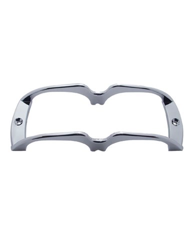 (CARD) CHROME PLASTIC TURTLE BACK LENS GUARD (CARD) CHROME PLASTIC TURTLE BACK LENS GUARD