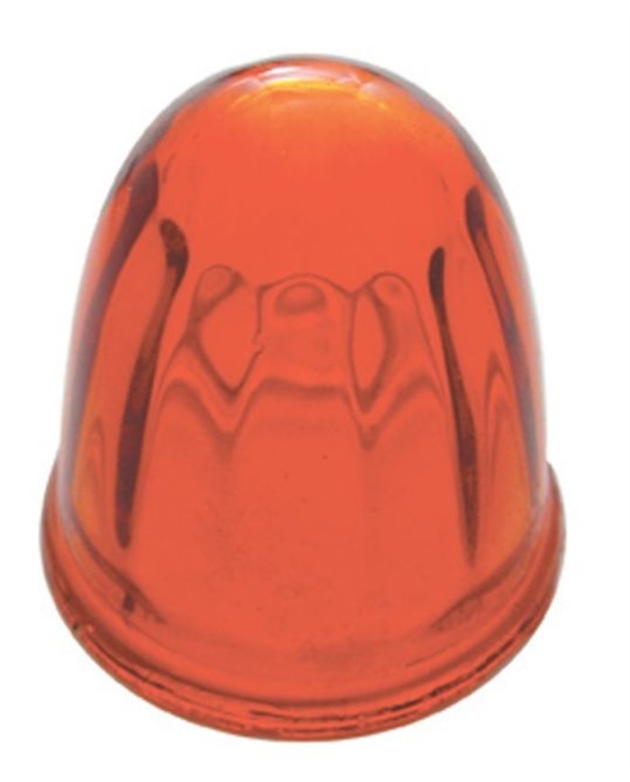(BULK) SMALL BULLET GLASS LENS - AMBER