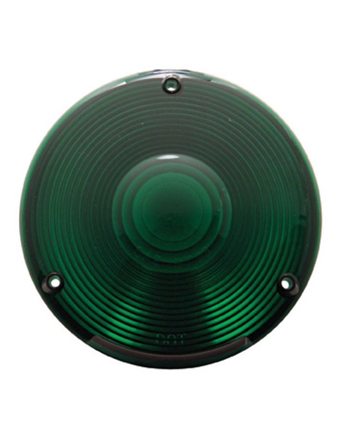 (BULK) PLASTIC TURN SIGNAL LENS - GREEN