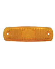 (BULK) RECTANGULAR PETERBILT MARKER/MARKER LIGHT LENS - AMBER