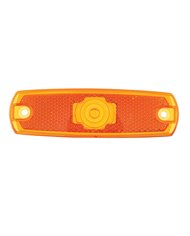 (BULK) RECTANGULAR PETERBILT MARKER/MARKER LIGHT LENS - DARK AMBER (BULK) RECTANGULAR PETERBILT MARKER/MARKER LIGHT LENS - DARK AMBER