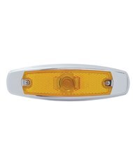 (CARD) RECTANGULAR PETERBILT MARKER/MARKER LIGHT W/ 1 BULB - AMBER (CARD) RECTANGULAR PETERBILT MARKER/MARKER LIGHT W/ 1 BULB - AMBER