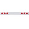 UP30739-Chrome Light Bar With 4 Red Lights & Stainless Steel Bezel