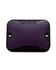 (BULK) MEDIUM/LARGE RECTANGULAR LIGHT LENS - PURPLE