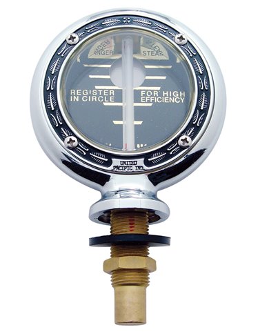 (BULK) CHROME ALUMINUM MOTOMETER BOYCE