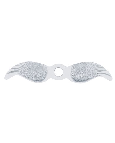 (BULK) CHROME ALUMINUM MOTOMETER WING (BULK) CHROME ALUMINUM MOTOMETER WING