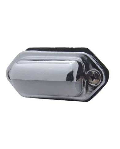 (BULK) OBLONG LICENSE LIGHT W/ CHROME HOUSING (BULK) OBLONG LICENSE LIGHT W/ CHROME HOUSING