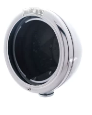 (BOX) CHROME PETERBILT "CLASSIC" HEADLIGHT W/ SIGNAL LIGHT - CLEAR LENS