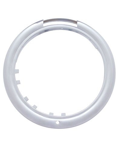 (BULK) STAINLESS STEEL PETERBILT "CLASSIC" HEADLIGHT BEZEL W/ TURN SIGNAL CUTOUT (BULK) STAINLESS STEEL PETERBILT "CLASSIC" HEADLIGHT BEZEL W/ TURN SIGNAL CUTOUT