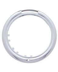 (SKPK) STAINLESS STEEL PETERBILT "CLASSIC" HEADLIGHT BEZEL W/ TURN SIGNAL CUTOUT