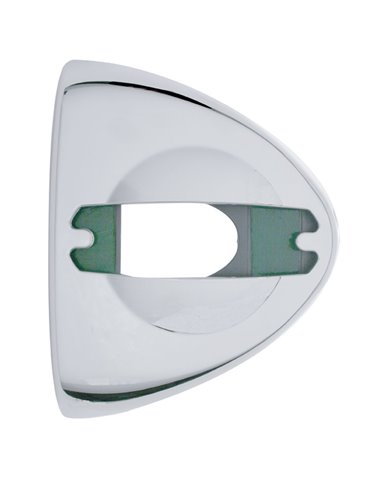 (CARD) CHROME PLASTIC HEADLIGHT TURN SIGNAL COVER W/ RECTANGULAR LIGHT CUTOUT (CARD) CHROME PLASTIC HEADLIGHT TURN SIGNAL COVER W/ RECTANGULAR LIGHT CUTOUT