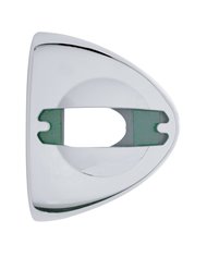 (BULK) CHROME PLASTIC HEADLIGHT TURN SIGNAL COVER W/ RECTANGULAR LIGHT CUTOUT