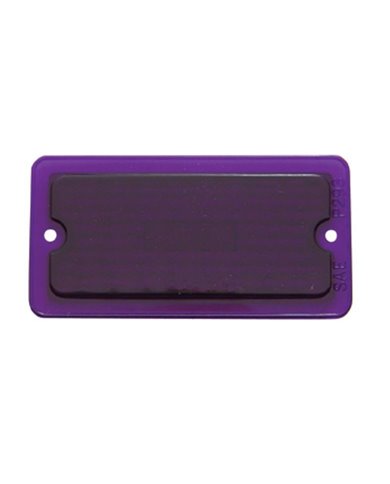 (BULK) RECTANGULAR CLEARANCE/MARKER LIGHT LENS - PURPLE (BULK) RECTANGULAR CLEARANCE/MARKER LIGHT LENS - PURPLE