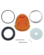 (BULK) TWIST IN CAB LIGHT CONVERSION KIT W/ WATERMELON GLASS LENS - AMBER (BULK) TWIST IN CAB LIGHT CONVERSION KIT W/ WATERMELON GLASS LENS - AMBER
