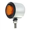 UP30927-SS 2" Double Face Light With 9 LED 2" Lights & Grommets - Amber & Red LED/Amber & Red Lens
