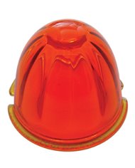 (BULK) WATERMELON GLASS CAB LIGHT LENS - DARK AMBER