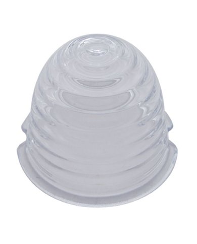 (BULK) BEEHIVE GLASS CAB LIGHT LENS - CLEAR (BULK) BEEHIVE GLASS CAB LIGHT LENS - CLEAR