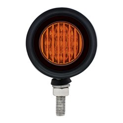 UP30927-SS 2" Double Face Light With 9 LED 2" Lights & Grommets - Amber & Red LED/Amber & Red Lens