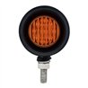 UP30927-SS 2" Double Face Light With 9 LED 2" Lights & Grommets - Amber & Red LED/Amber & Red Lens