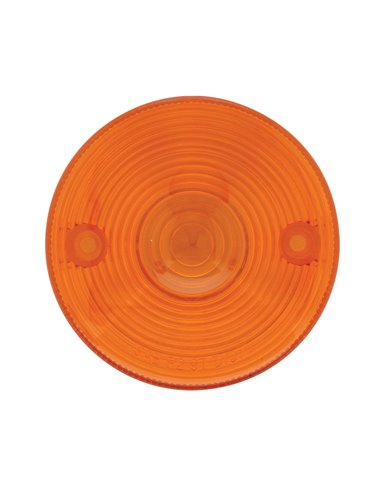 (BULK) PLASTIC 3" HONDA LIGHT LENS - AMBER (BULK) PLASTIC 3" HONDA LIGHT LENS - AMBER