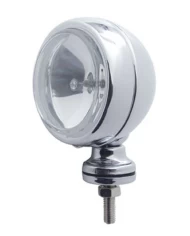 (BOX) CHROME 4" OFF ROAD HALOGEN LIGHT - CLEAR