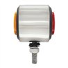 UP30927-SS 2" Double Face Light With 9 LED 2" Lights & Grommets - Amber & Red LED/Amber & Red Lens